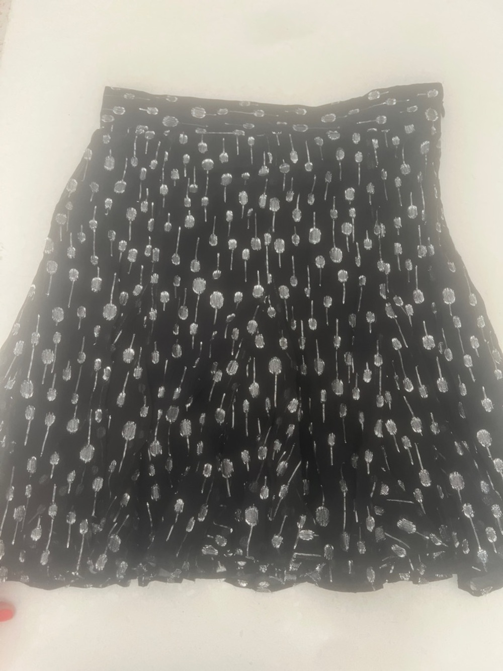 The Kooples Black Top with Silver Sequin Motif - Picture 3 of 4